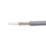 Alpha Wire Control Cable, 1 Cores, 0.33 mm², DEF STAN, Screened, 30m, White FEP Sheath, 22 AWG