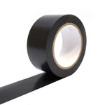COBA Black PVC 50mm Hazard Tape, 33m x