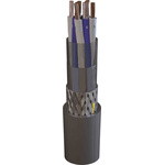 AXINDUS MarineCom YOZc 250 V Control Cable, 2 Cores, 0.75 mm², Screened, 100m, Grey LSZH Sheath