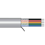 Alpha Wire 5062/1C Multicore Cable, 2 Cores, 1.12 mm², Unscreened, 100ft, Grey PVC Sheath, 18