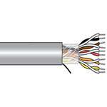 Alpha Wire 5261C Multicore Cable, 2 Cores, 0.29 mm², Unscreened, 100ft, Grey PVC Sheath, 24