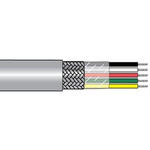 Alpha Wire M1146 Control Cable, 6 Cores, 0.75 mm², Screened, 1000ft, Grey PVC Sheath, 18 AWG