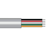 Alpha Wire M13310 Control Cable, 6 Cores, 0.75 mm², Screened, 500ft, Grey PVC Sheath, 18 AWG