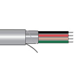 Alpha Wire M3234 Control Cable, 4 Cores, 0.5 mm², Screened, 500ft, Grey PVC Sheath, 20 AWG