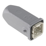 HARTING Hood Cable Plug, 4 + PE Way, 10A, Male, Han A, 230 → 400 V