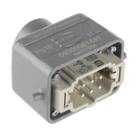 HARTING Panel Kit, 6 Way, 16A, Male, Han E, 500 V