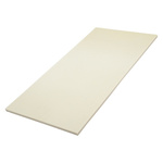 Beige Plastic Sheet, 590mm x 285mm x 10mm, Phenolic Resin, Weave Cotton