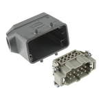 HARTING Connector Set, 10 Way, 16A, Male, Han E, 500 V