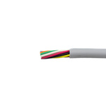 Alpha Wire EcoFlex Control Cable, 8 Cores, 0.28 mm², ECO, Unscreened, 30m, Grey mPPE Sheath, 24 AWG
