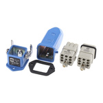 HARTING Connector Set, 7 Way, 10A, Female to Male, Han Ex, 90 V