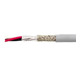 Alpha Wire EcoCable Mini Control Cable, 3 Cores, 0.09 mm², ECO, Screened, 30m, Grey mPPE Sheath, 28 AWG
