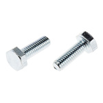 Zinc plated & clear Passivated Steel Hex M4 x 12mm Set Screw