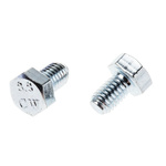 Zinc plated & clear Passivated Steel Hex M5 x 8mm Set Screw