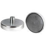 Eclipse 16mm Threaded Hole Samarium Alloy Pot Magnet, 6kg Pull