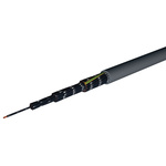 AXINDUS CAELIFLEX Control Cable, 3 Cores, 1 mm², Unscreened, Grey PVC Sheath, 17 AWG