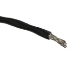 TE Connectivity 100E Control Cable, 2 Cores, 0.5 mm², Screened, 100m, Black LSZH Sheath, 20 AWG
