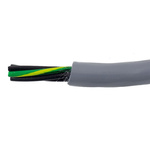 Alpha Wire EcoFlex PUR Control Cable, 5 Cores, 0.15 mm², ECO, Unscreened, 30m, Grey PUR Sheath, 26 AWG