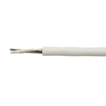 Alpha Wire Control Cable, 2 Cores, DEF STAN, Unscreened, 30m, White PVC Sheath, 24 AWG