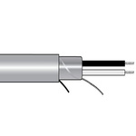 Alpha Wire M14328 Control Cable, 2 Cores, 0.25 mm², Screened, 100ft, Black PVC Sheath, 24 AWG
