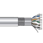 Alpha Wire 6226C Control Cable, 6 Cores, 0.25 mm², Screened, 1000ft, Grey PVC Sheath, 24 AWG