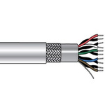 3475C Control Cable, 10 Cores, 0.08 mm², Screened, 100ft, Grey PVC Sheath, 28 AWG