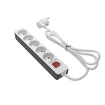 RS PRO 1.5m 5 Socket Type E - French Trailing Socket, 250 V, IP20