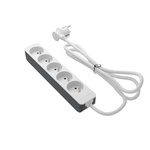 RS PRO 1.5m 5 Socket Type E - French Trailing Socket, 250 V, IP20