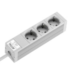 Rittal 3 Socket Trailing Socket, 250 V