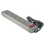 RS PRO 2m 6 Socket Type G - British Extension Lead, 230 V ac