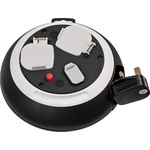brennenstuhl 3m 2 Socket Type G - British, USB Cable Reel