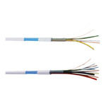 CAE Groupe MULTI275 Control Cable, 10 Cores, 0.22 + 0.75 mm², Screened, 100m, Multicoloured PVC Sheath