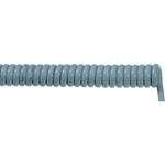 OLFLEX SPIRAL 400 P Control Cable, 12 Cores, 0.75 mm², Unscreened, 500mm, Silver Grey Polyurethane Sheath, 18 AWG