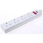 RS PRO 4 Socket Type G - British Trailing Socket, 240 V