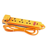 RS PRO 2m 4 Socket Type G - British Extension Lead