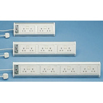 Schneider Electric 2m 6 Socket Type G - British Extension Lead, 240 V ac