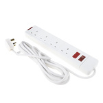 RS PRO 5m 4 Socket Type G - British Extension Lead