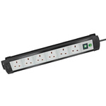 brennenstuhl 3m 6 Socket Type G - British Extension Lead, 230 V, IP20