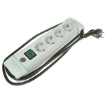 brennenstuhl 1.8m 4 Socket Type F - German Schuko Extension Lead, 230 V, IP20