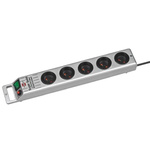 brennenstuhl 2.5m 5 Socket Type E - French Extension Lead, 230 V, IP20