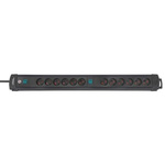 brennenstuhl 3m 12 Socket Type K - Danish Extension Lead, IP20