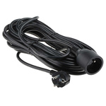 RS PRO 10m 1 Socket Type E - French Extension Lead, 230 V ac