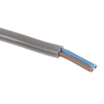 RS PRO 2 Core Power Cable, 0.5 mm², 100m, Grey PVC Sheath, 2192Y, 3 A, 300 V