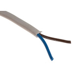 RS PRO 2 Core Power Cable, 0.75 mm², 100m, White PVC Sheath, 2182Y, 6 A, 300 V