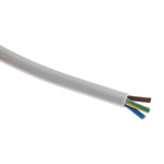 RS PRO 3 Core Power Cable, 1.25 mm², 100m, White PVC Sheath, 3183Y, 13 A, 500 V