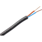 RS PRO 2 Core Power Cable, 1.5 mm², 100m, Black PVC Sheath, 24 A, 600 V