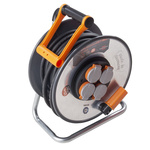 brennenstuhl 25m 4 Socket Type F - German Schuko Cable Reel, 230 V ac, IP44