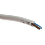 RS PRO 2 Core Power Cable, 0.5 mm², 100m, White PVC Sheath, 2182Y, 3 A, 300 V, 500 V