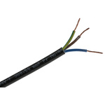 RS PRO 3 Core Power Cable, 0.5 mm², 100m, Black PVC Sheath, 2183Y, 3 A, 300 V, 500 V