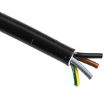RS PRO 4 Core Power Cable, 1.5 mm², 100m, Black PVC Sheath, 3184Y, 16 A, 300 V, 500 V