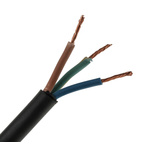 RS PRO 3 Core Power Cable, 1.5 mm², 100m, Black CPE Sheath, TRS, 16 A, 300 V, 500 V